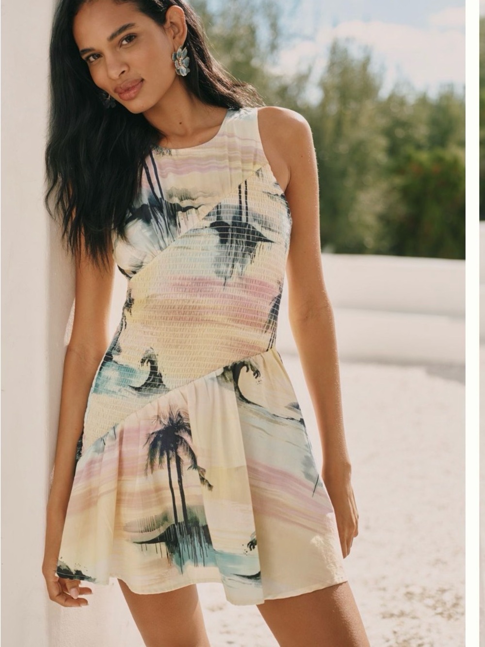 Celandine Blue Crush Mini Dress
